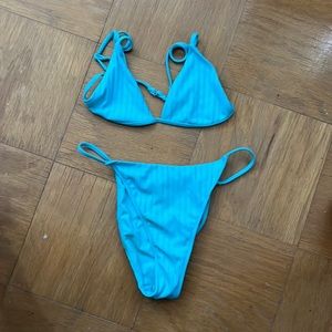 NWOT Pacsun Light Blue Bikini Set